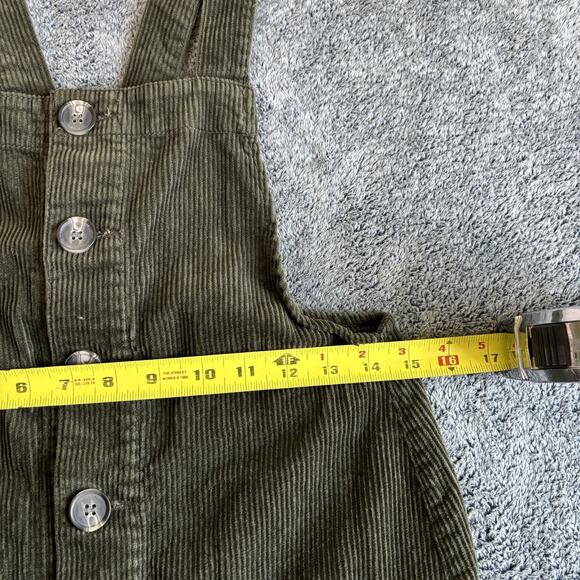 Blue Spice Green Overall Dress‎ Juniors - Size Small - Picture 5 of 6